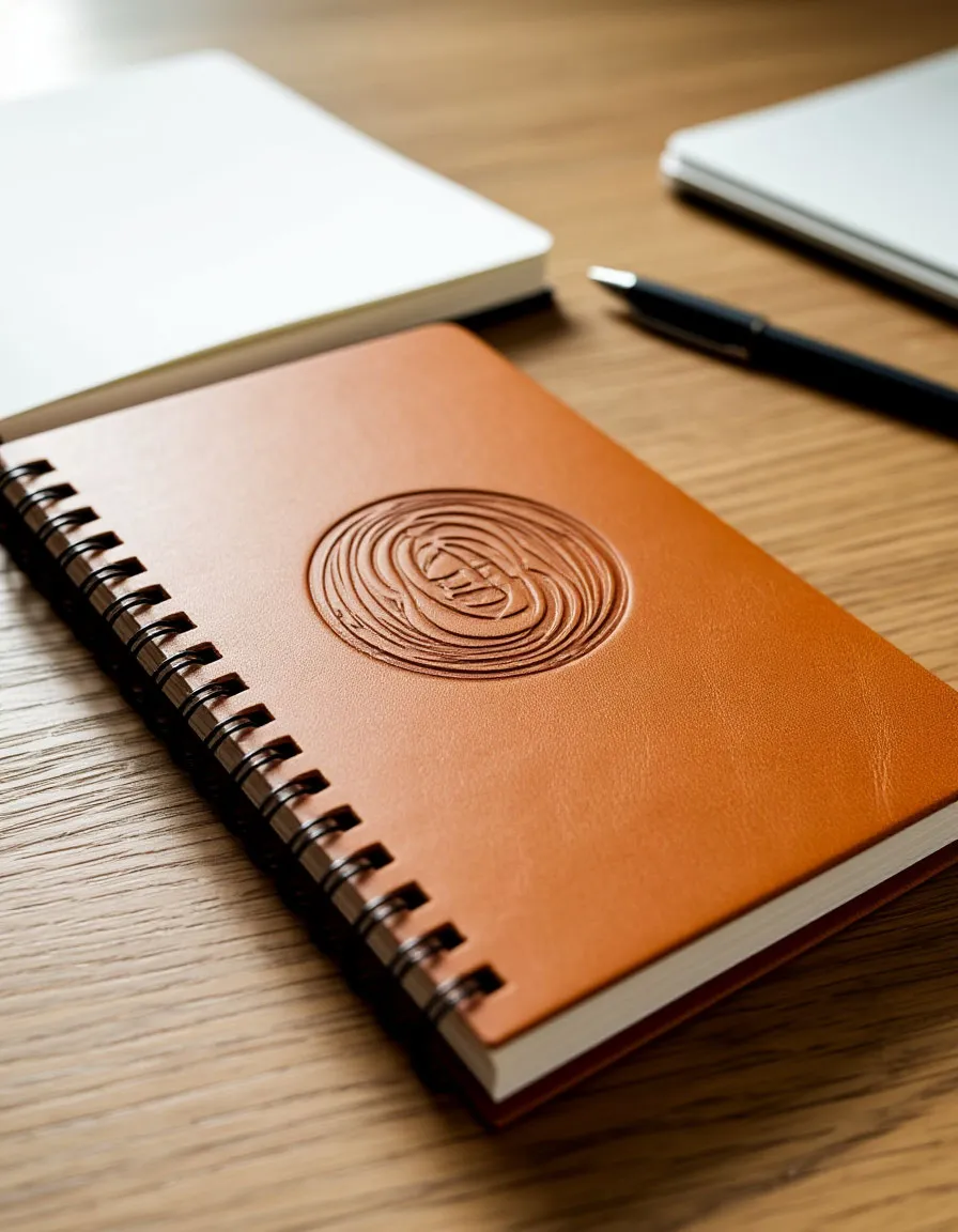 Блокнот на пружине с логотипом