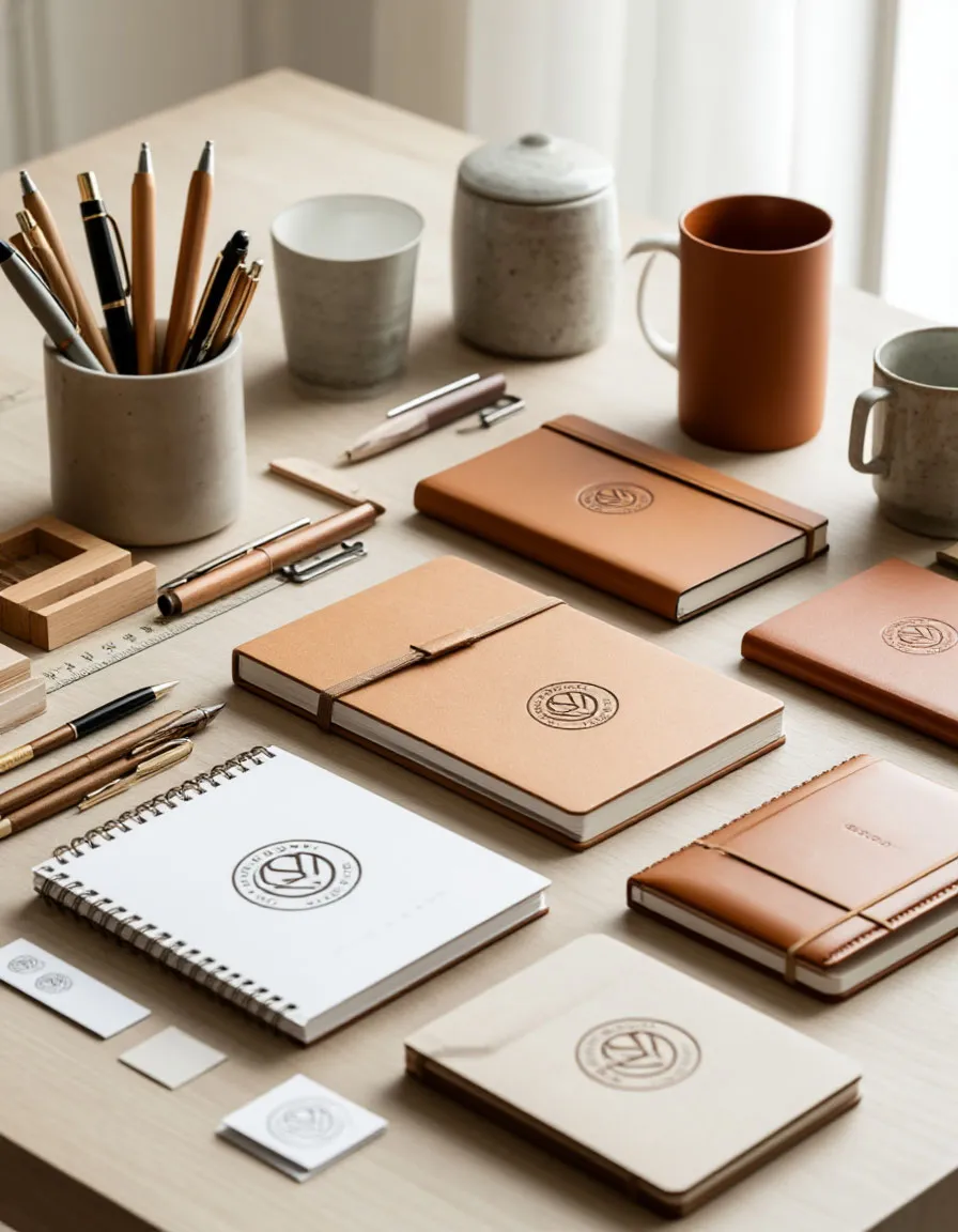 Брендированные блокноты и ручки