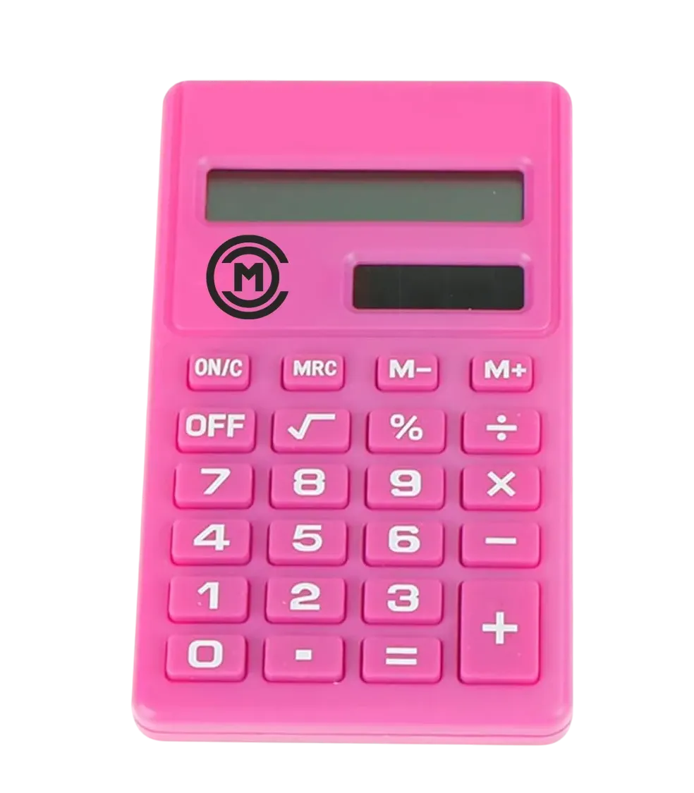 Калькулятор с логотипом компании