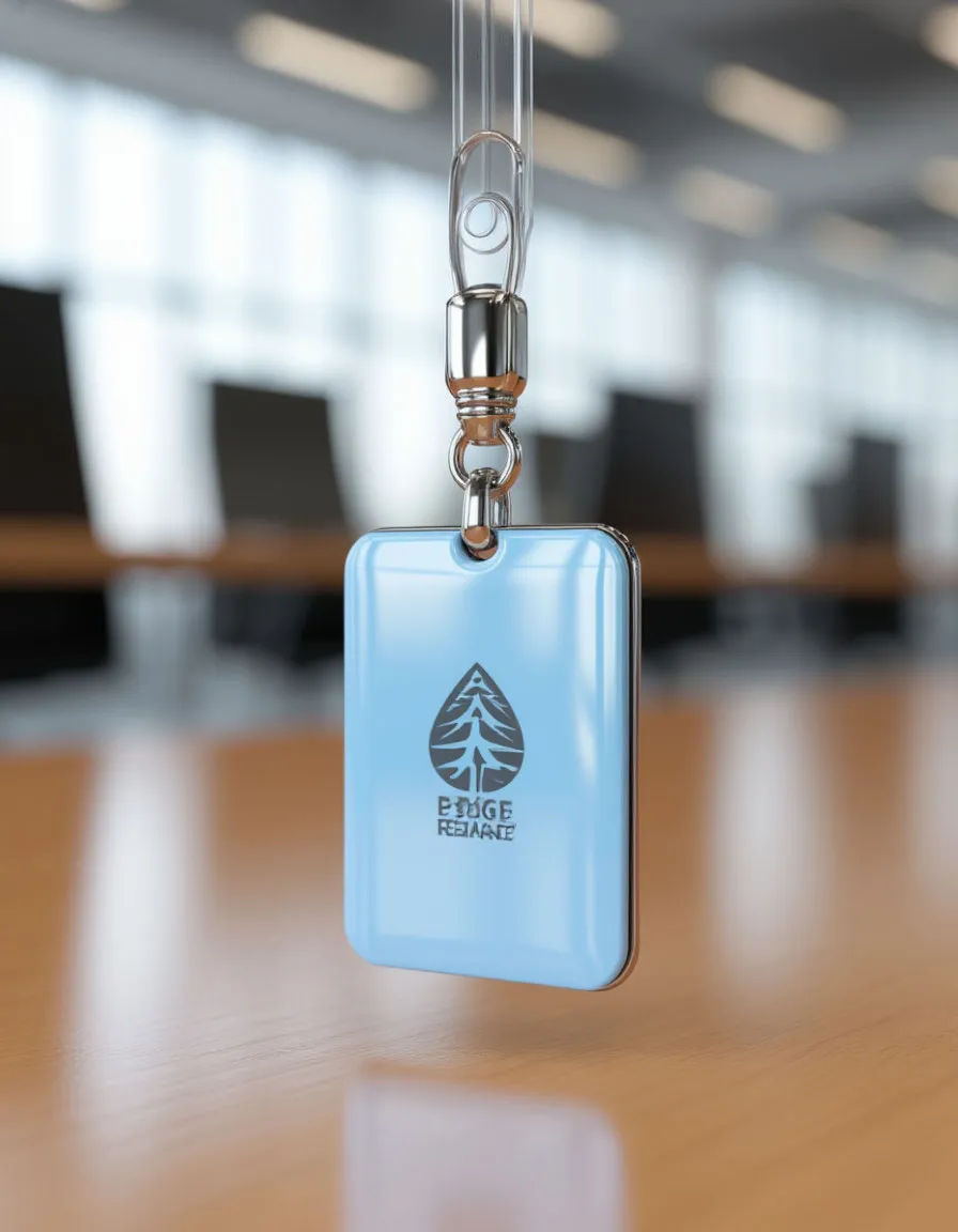 Ретрактор для бейджа с логотипом