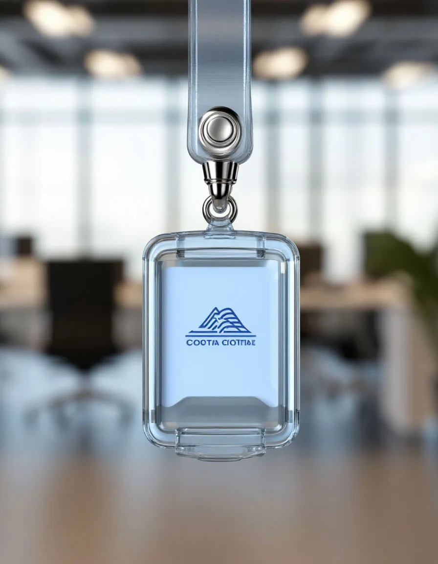 Ретрактор для бейджа с логотипом