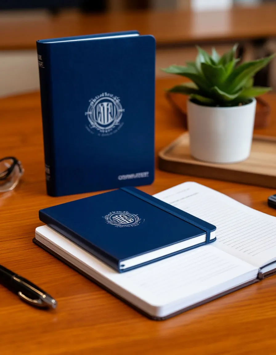 Производство брендированных ежедневников в SCRIBBLE HUB: когда ваш логотип обретает стиль