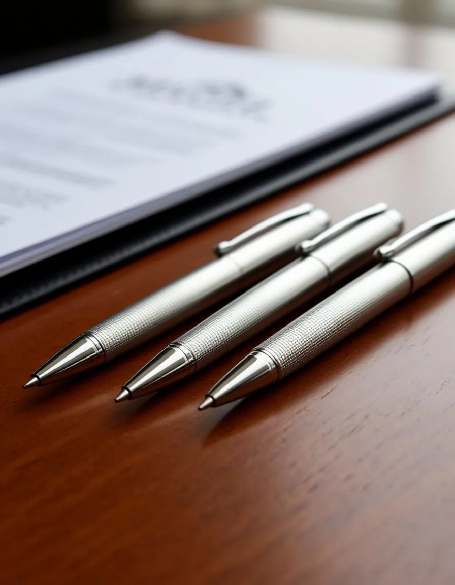 Металлические ручки с логотипом