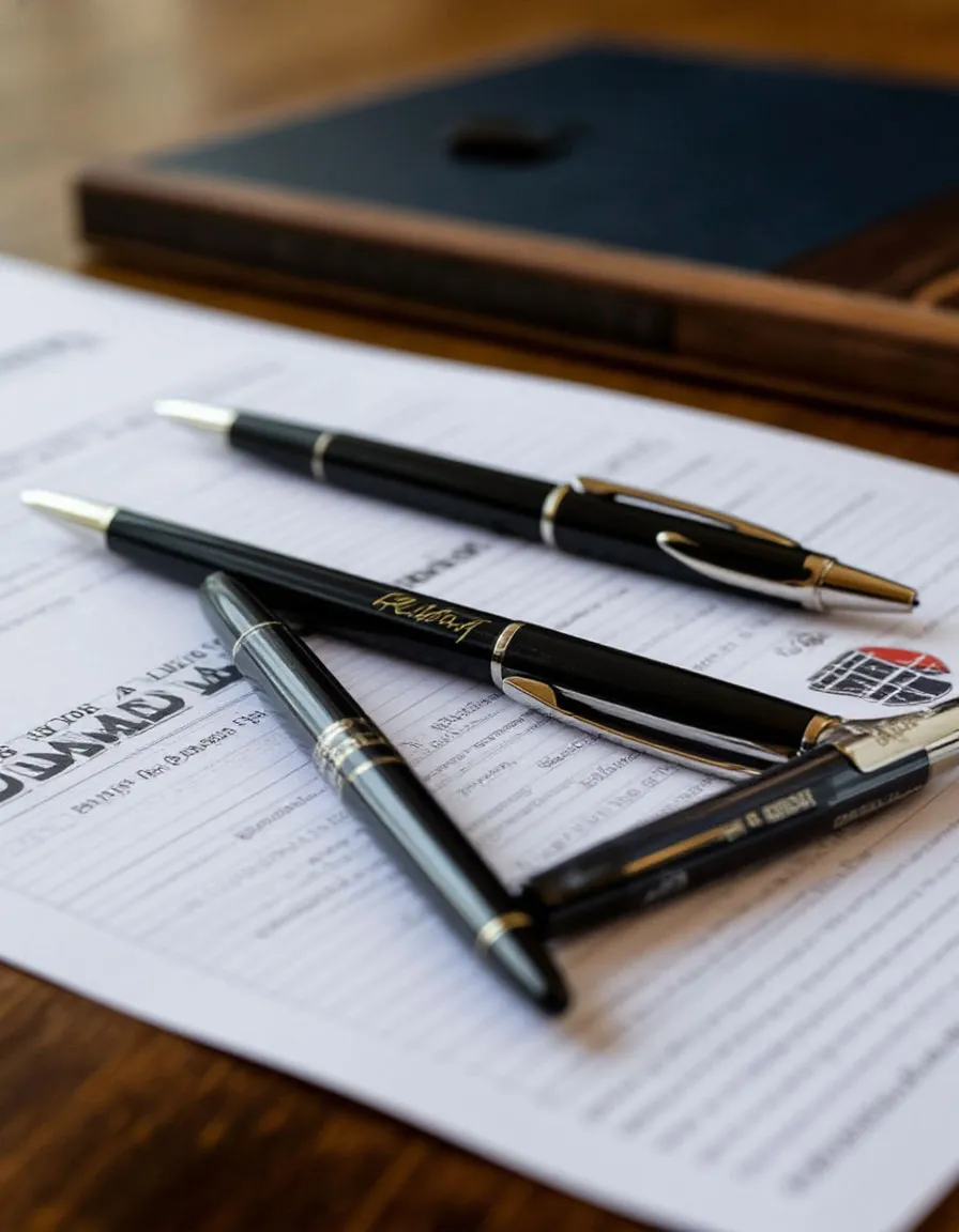 Фирменные ручки с логотипом