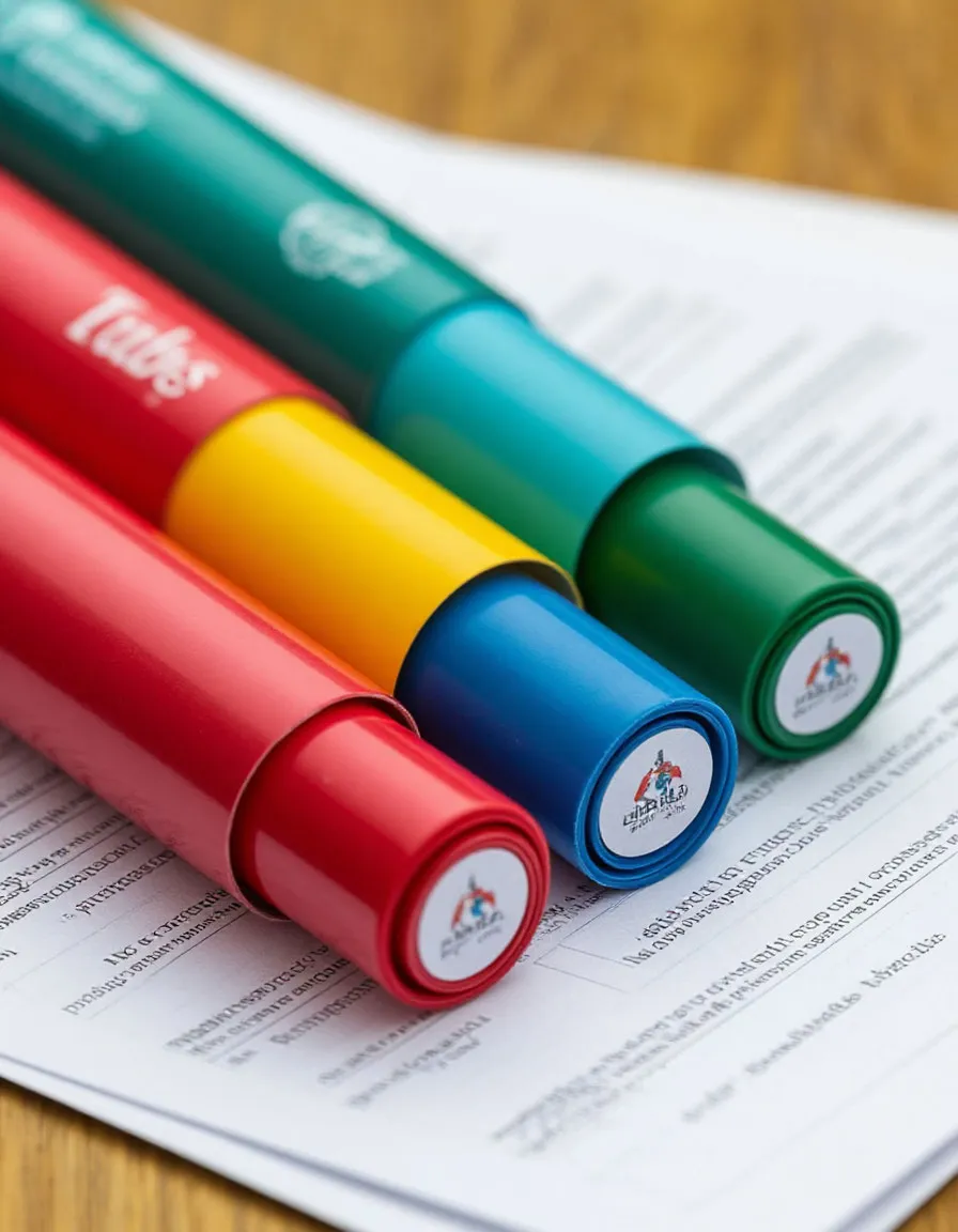 Картонный тубус с логотипом