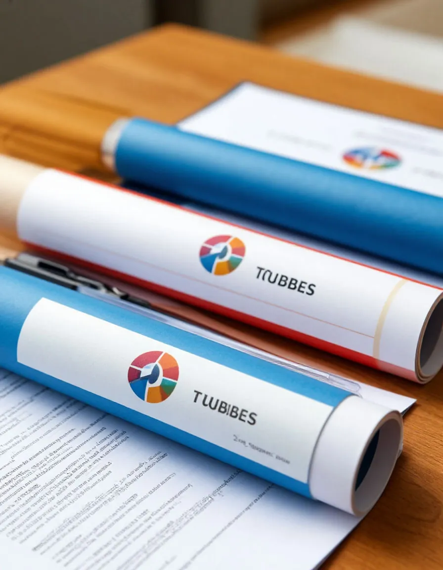 Изготовление тубусов из картона с логотипом