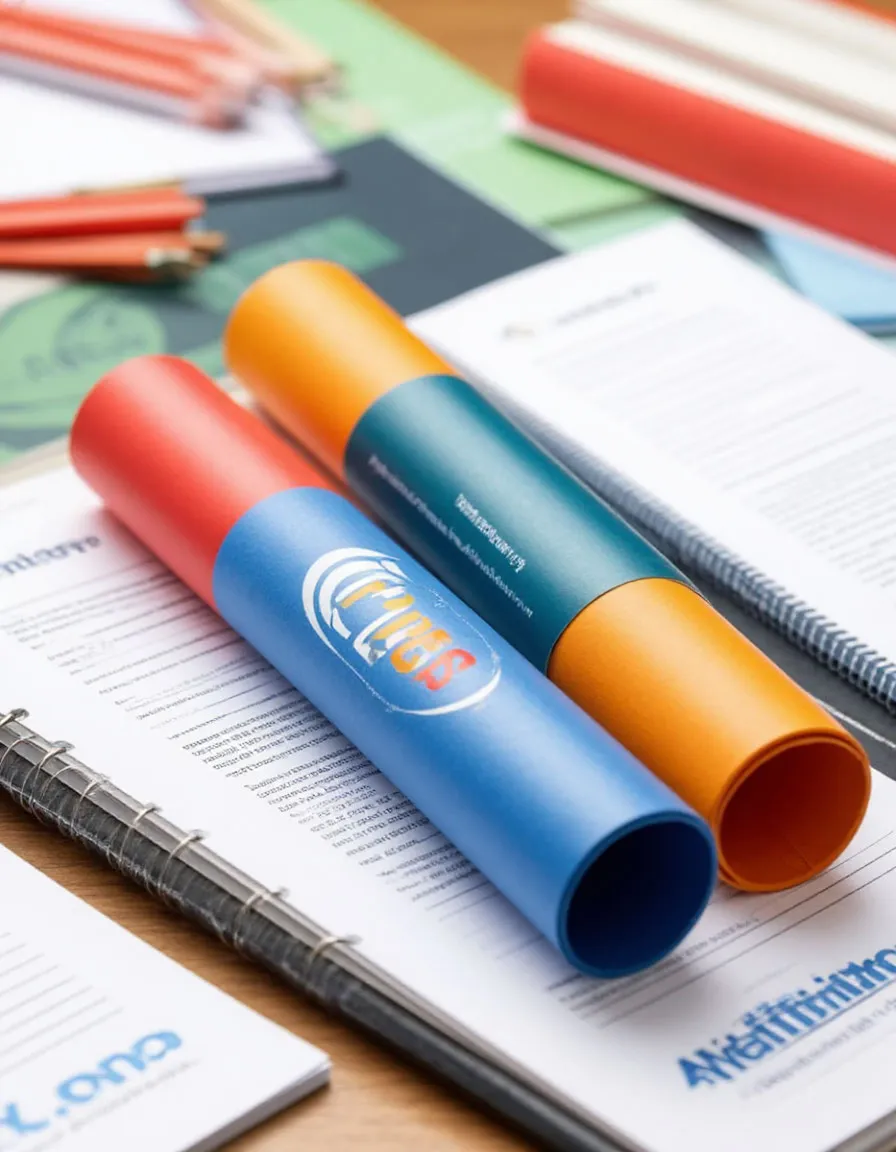 Изготовление тубусов с логотипом из крафта